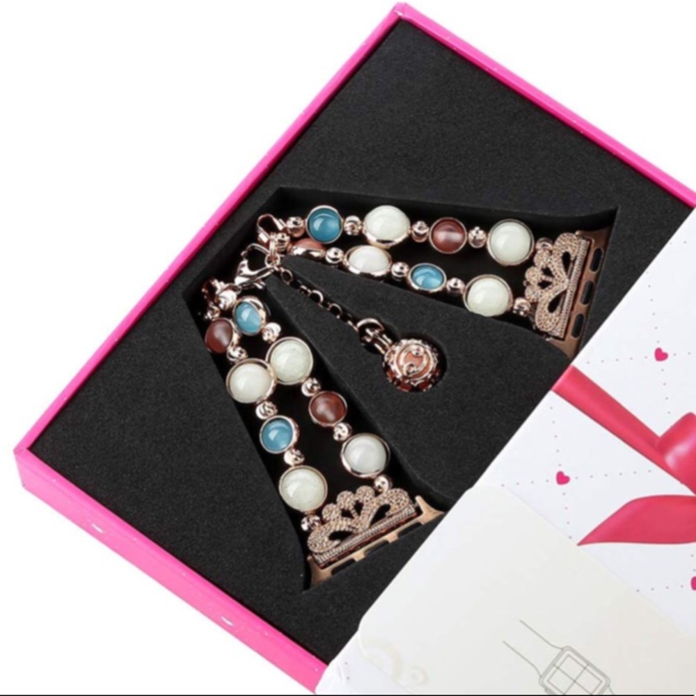 For IWatch Band  38/40/4242/44/45mm Adjustable Wristband Night Luminous Pearl - Picture 7 of 11